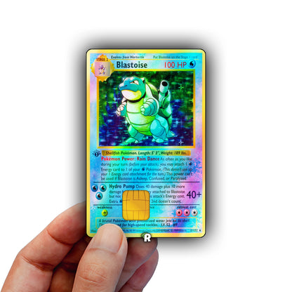 Blastoise Base Set Credit Card Skin