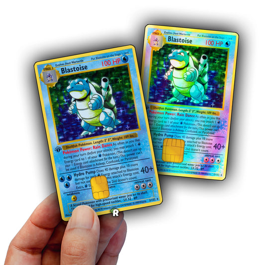 Blastoise Base Set Credit Card Skin