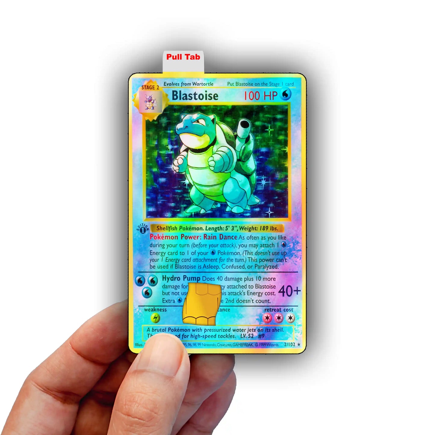 Blastoise Base Set Credit Card Skin