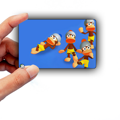 Ape Escape Monkeys Credit Card Skin