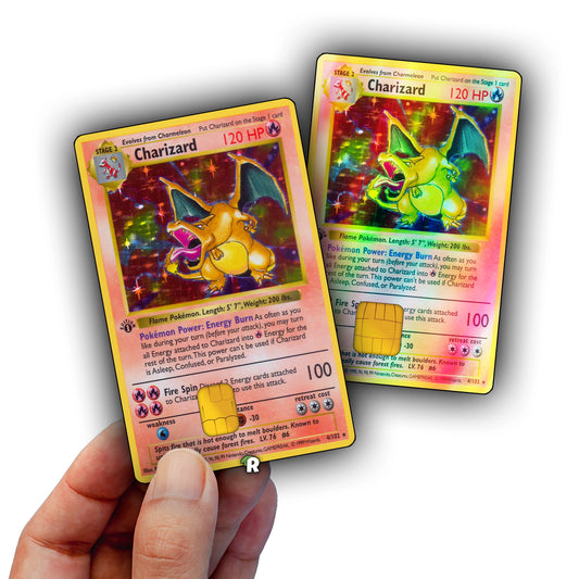 Charizard Base Set Credit Card Skin