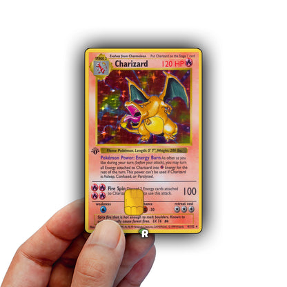 Charizard Base Set Credit Card Skin