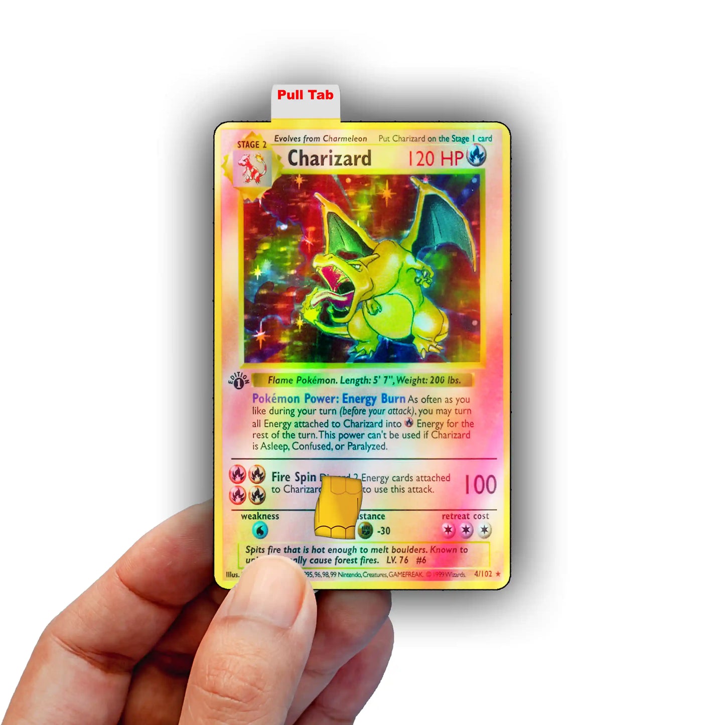 Charizard Base Set Credit Card Skin