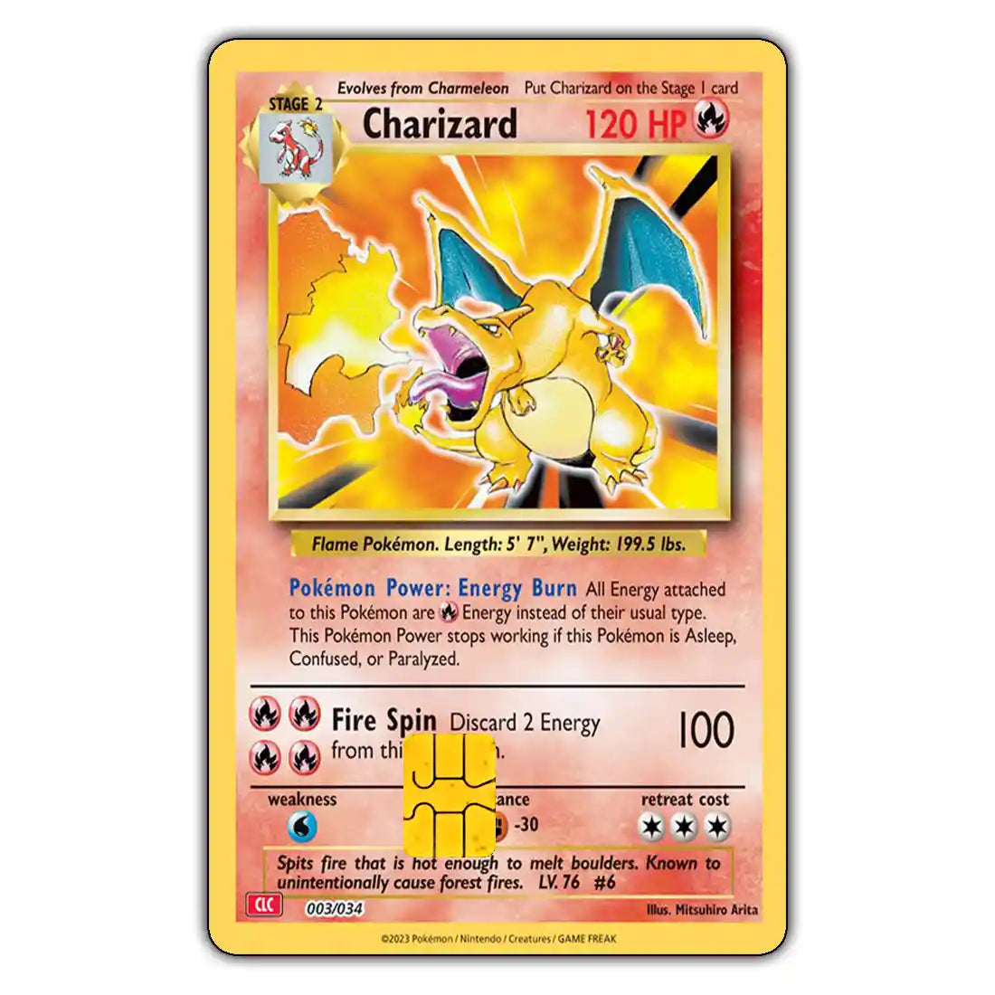 Charizard Credit Card Skin