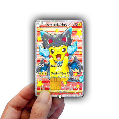 Charizard X Pikachu Credit Card Skin