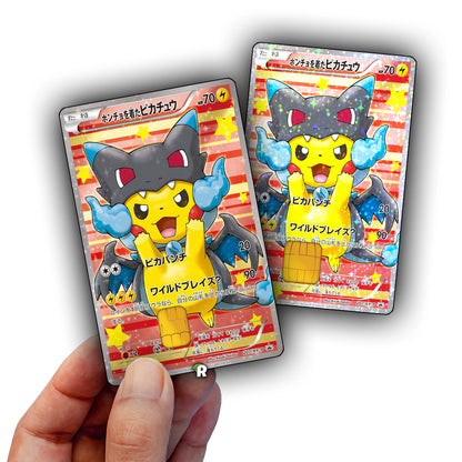 Charizard X Pikachu Credit Card Skin