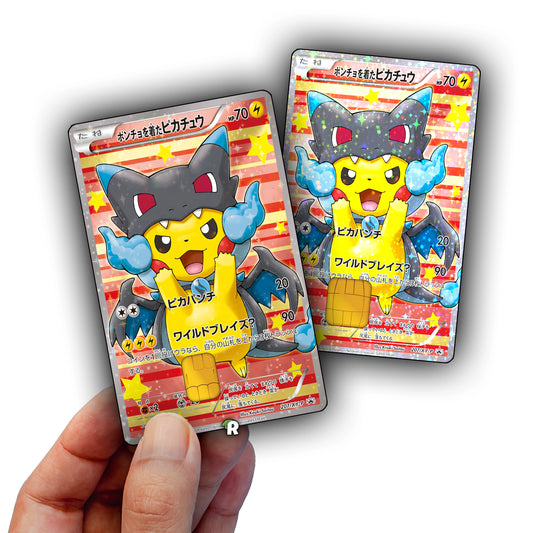 Charizard X Pikachu Credit Card Skin