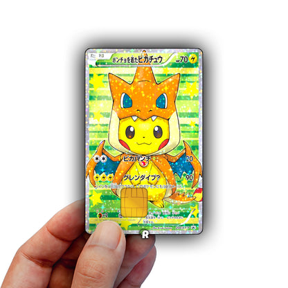 Charizard Y Pikachu Credit Card Skin