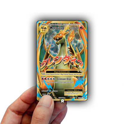Mega Charizard Y Text Credit Card Skin