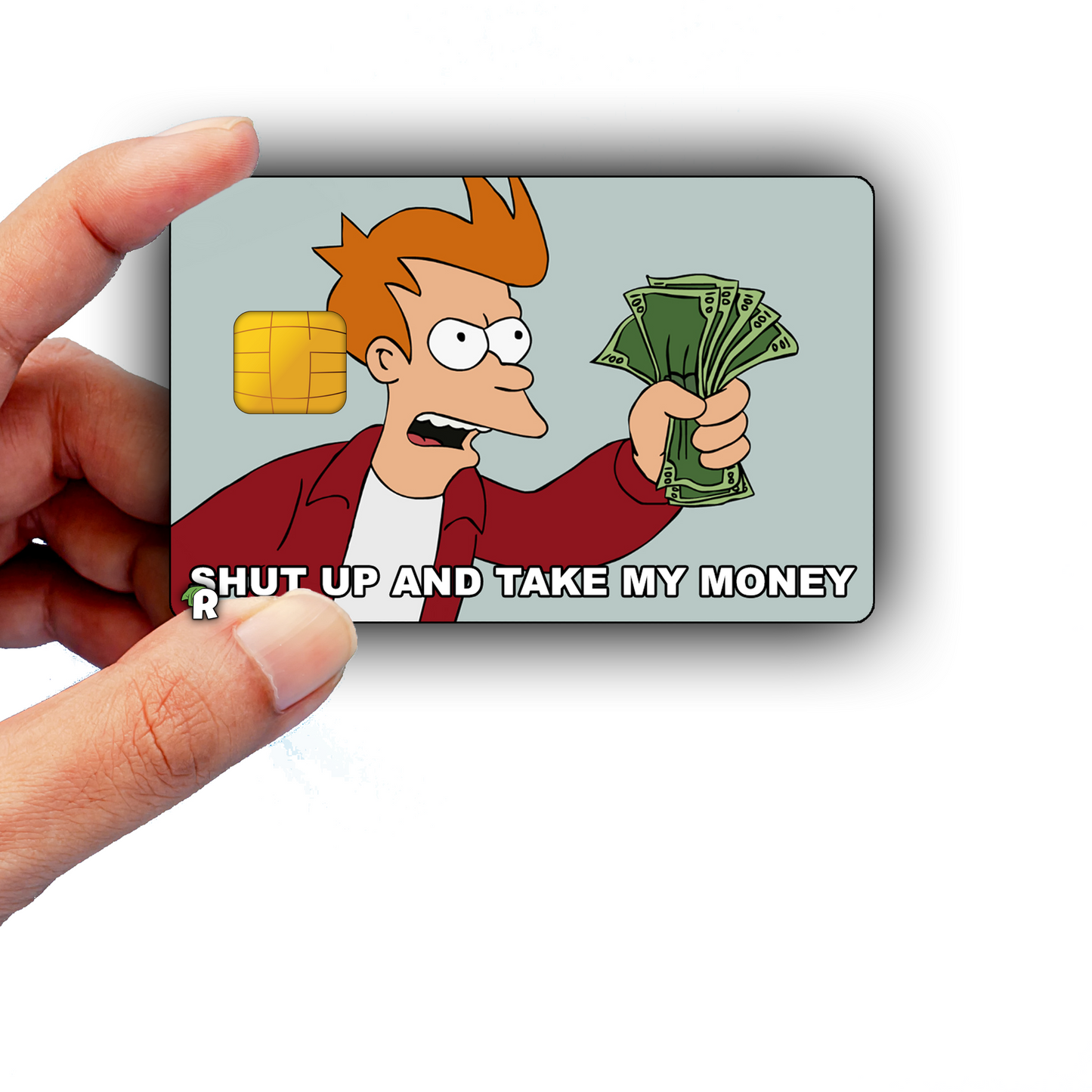 Futurama Take My Money Meme Credit Card Skin
