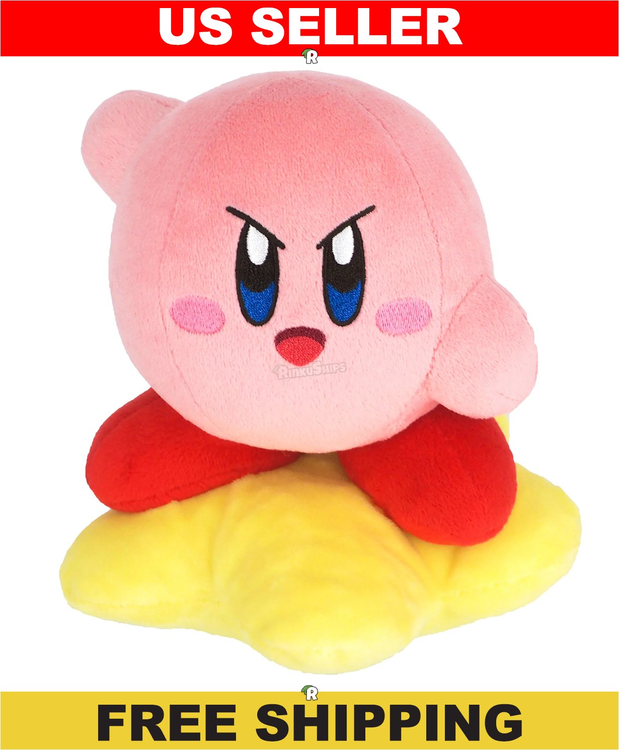 Kirby Warp Star 6" Nintendo Little Buddy Licensed Plush