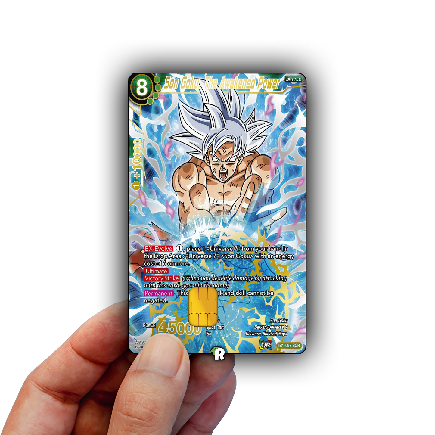 Goku, The Awakened Power Credit Card Skin