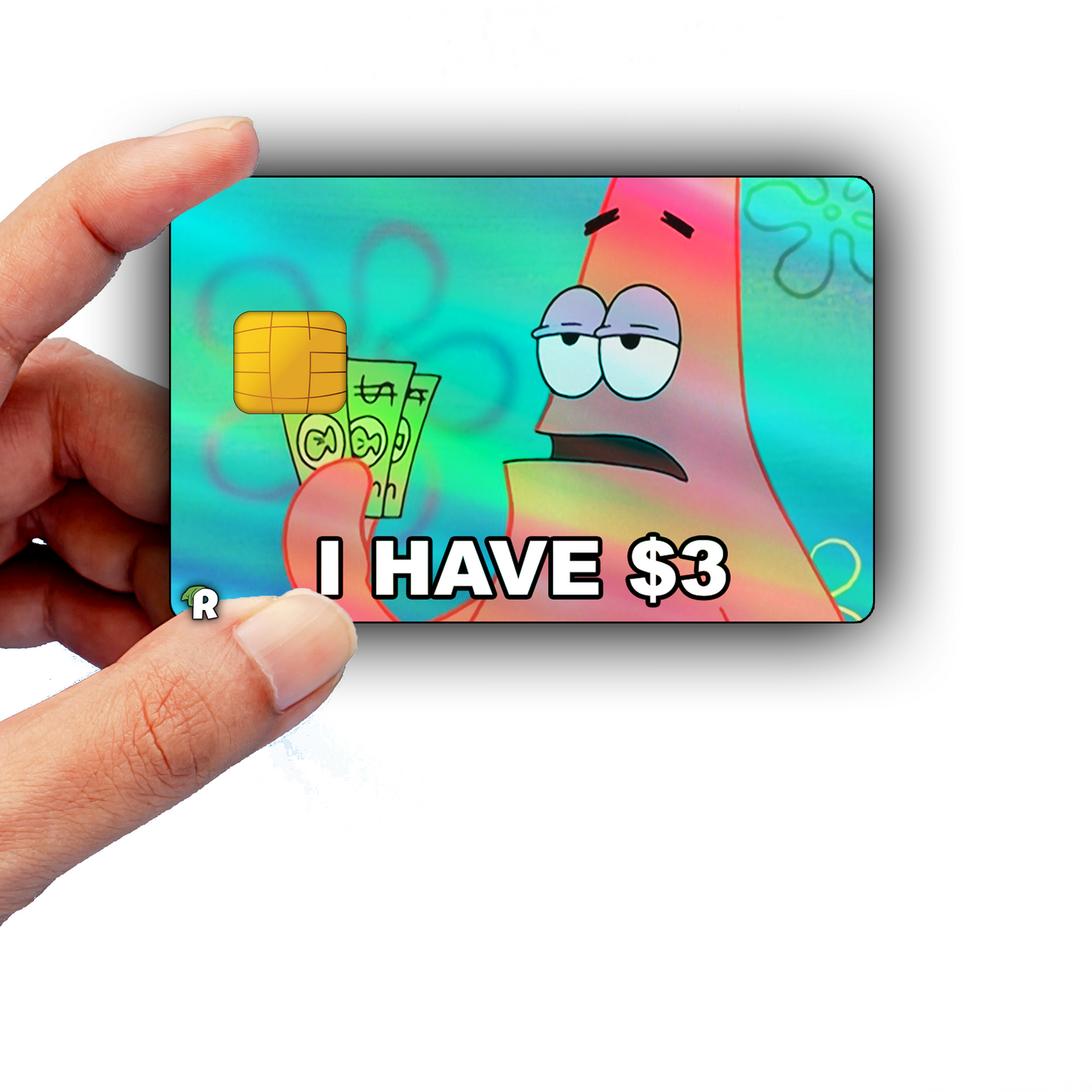 SpongeBob 3 Dollar Meme Credit Card Skin
