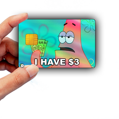 SpongeBob 3 Dollar Meme Credit Card Skin