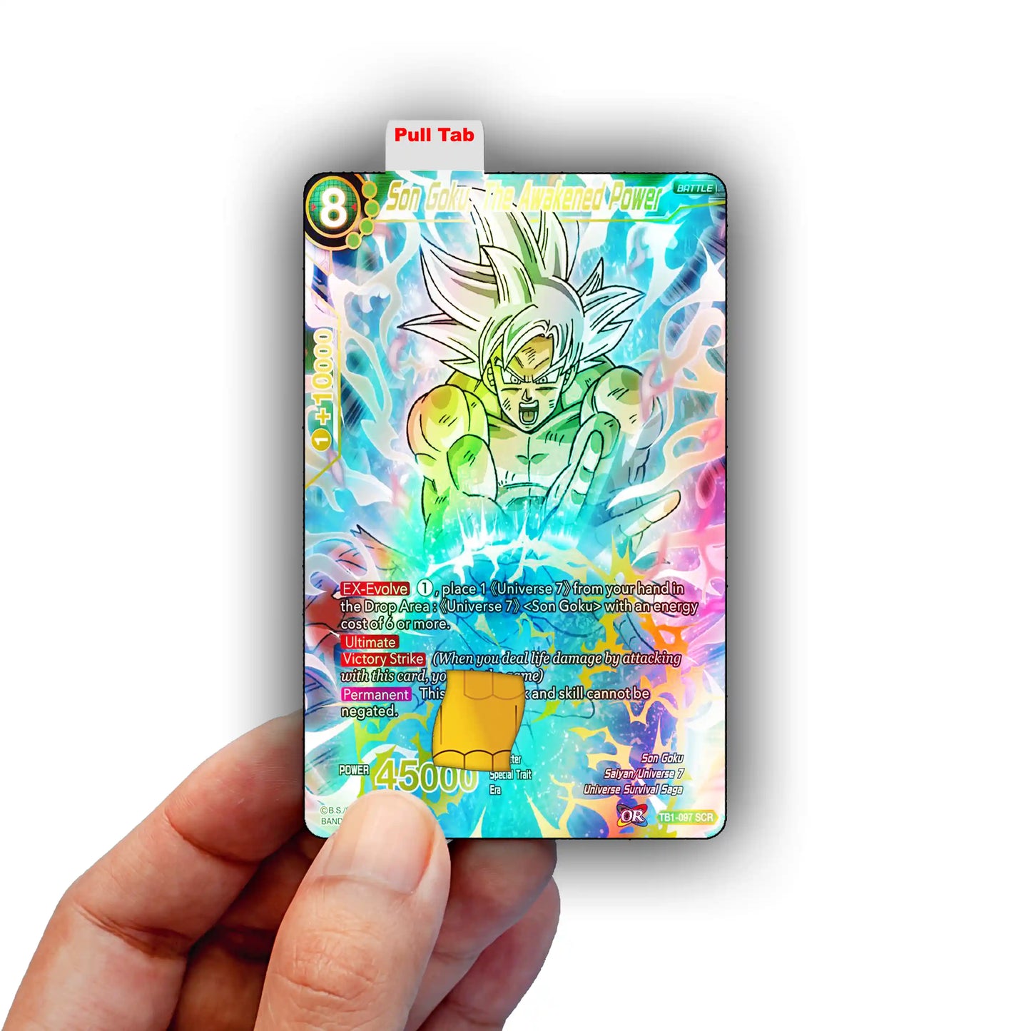 Goku Awakened Power Credit Card Skin