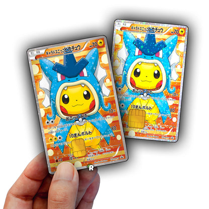 Gyarados Pikachu Credit Card Skin