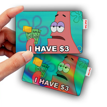 SpongeBob 3 Dollar Meme Credit Card Skin