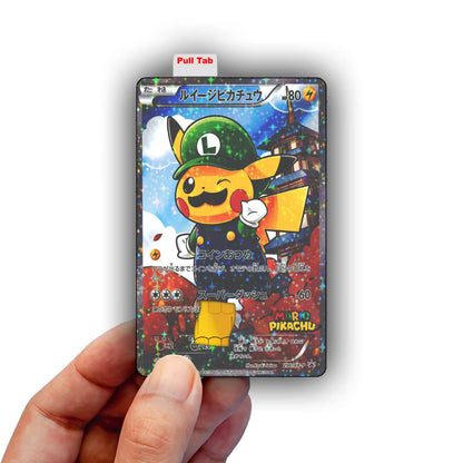 Luigi Pikachu Credit Card Skin