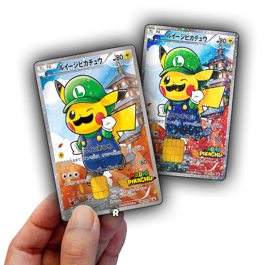 Luigi Pikachu Credit Card Skin