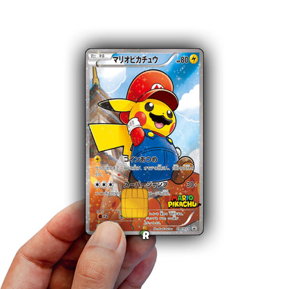 Mario Pikachu Credit Card Skin