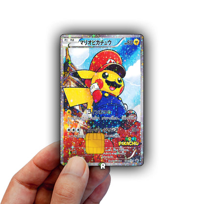 Mario Pikachu Credit Card Skin