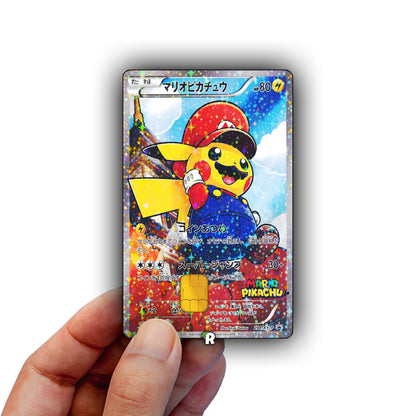 Mario Pikachu Credit Card Skin