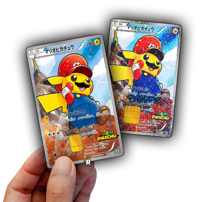 Mario Pikachu Credit Card Skin