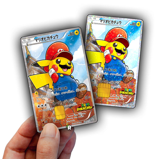 Mario Pikachu Credit Card Skin