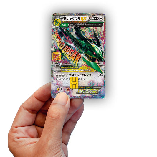 Rayquaza 25th Anniversary Credit Card Skin - Glossy Vinyl Decal Sticker Cover