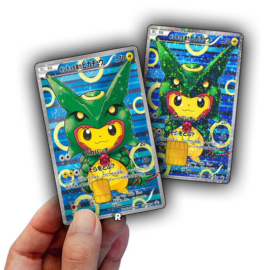 Rayquaza Pikachu Credit Card Skin