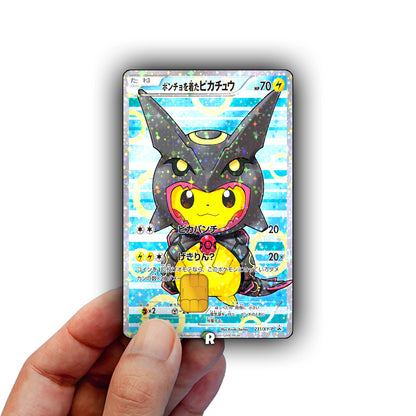 Shiny Rayquaza Pikachu Credit Card Skin