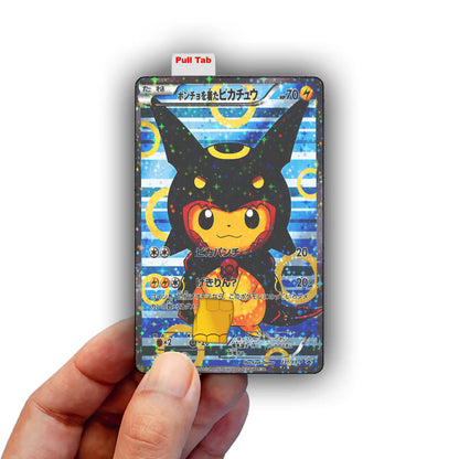 Shiny Rayquaza Pikachu Credit Card Skin