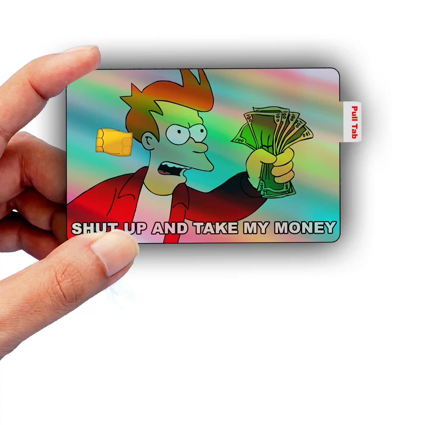 Futurama Take My Money Meme Credit Card Skin