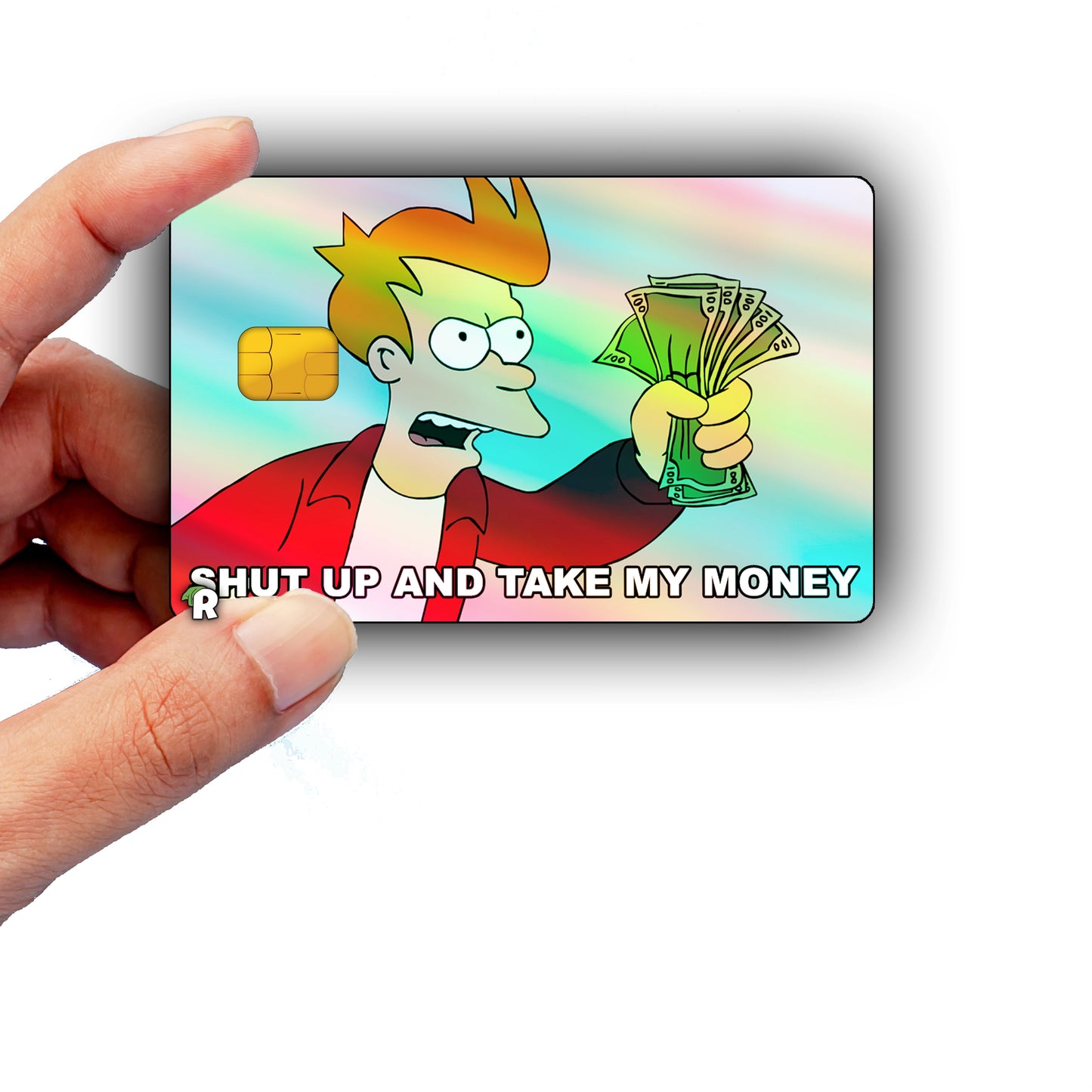 Futurama Take My Money Meme Credit Card Skin