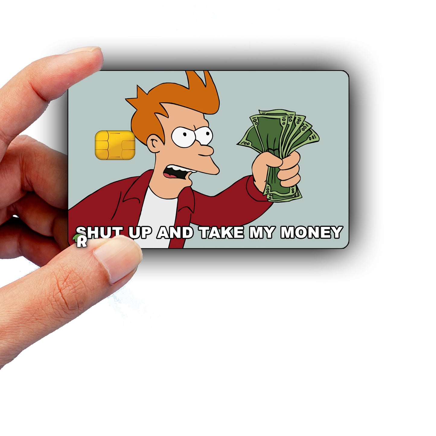 Futurama Take My Money Meme Credit Card Skin