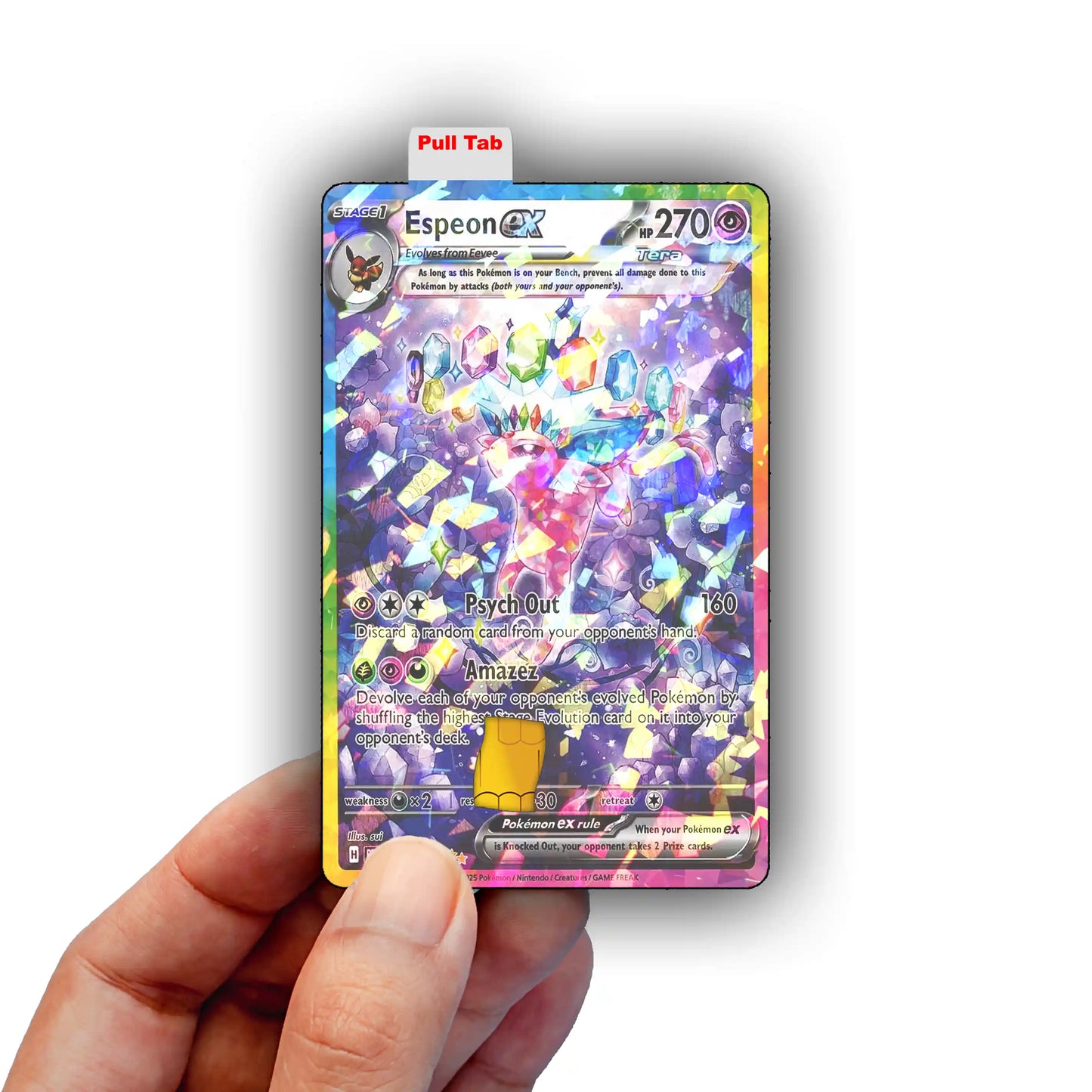 Terastal Espeon Credit Card Skin