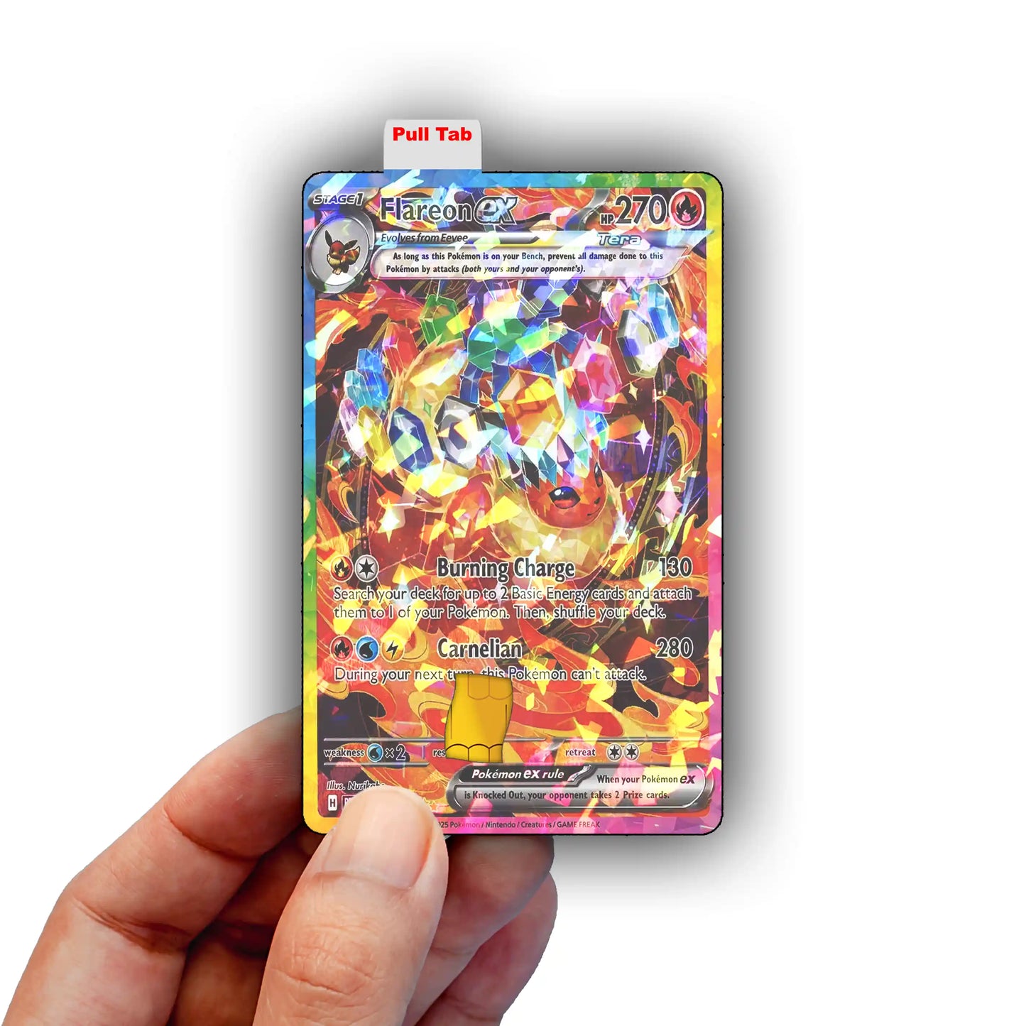 Terastal Flareon Credit Card Skin