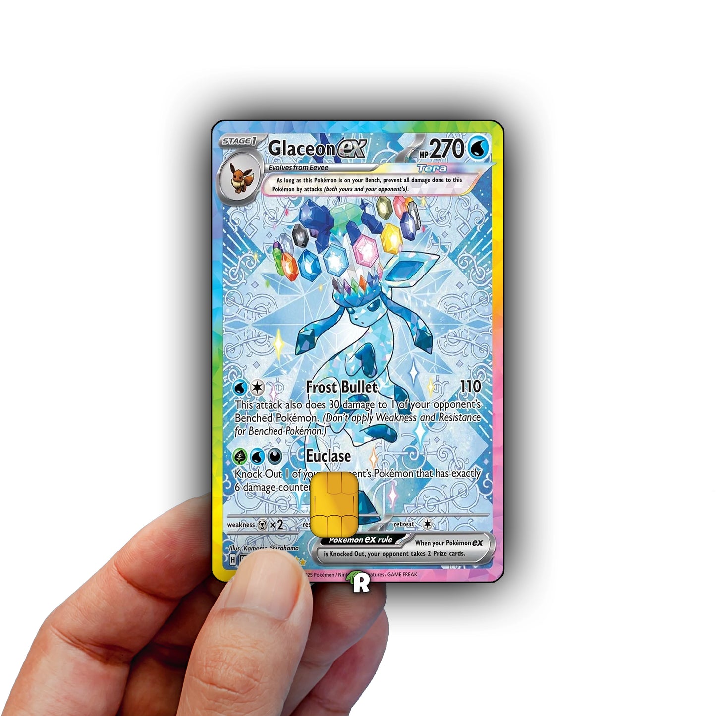 Terastal Glaceon Credit Card Skin