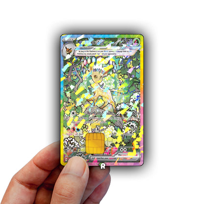Terastal Leafeon Credit Card Skin