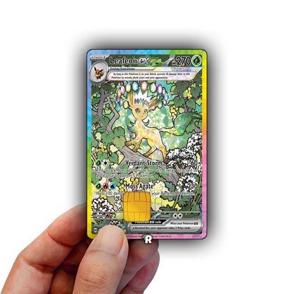 Terastal Leafeon Credit Card Skin