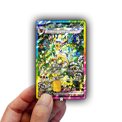 Terastal Leafeon Credit Card Skin