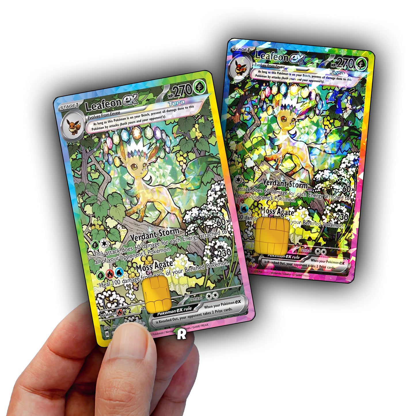 Terastal Leafeon Credit Card Skin