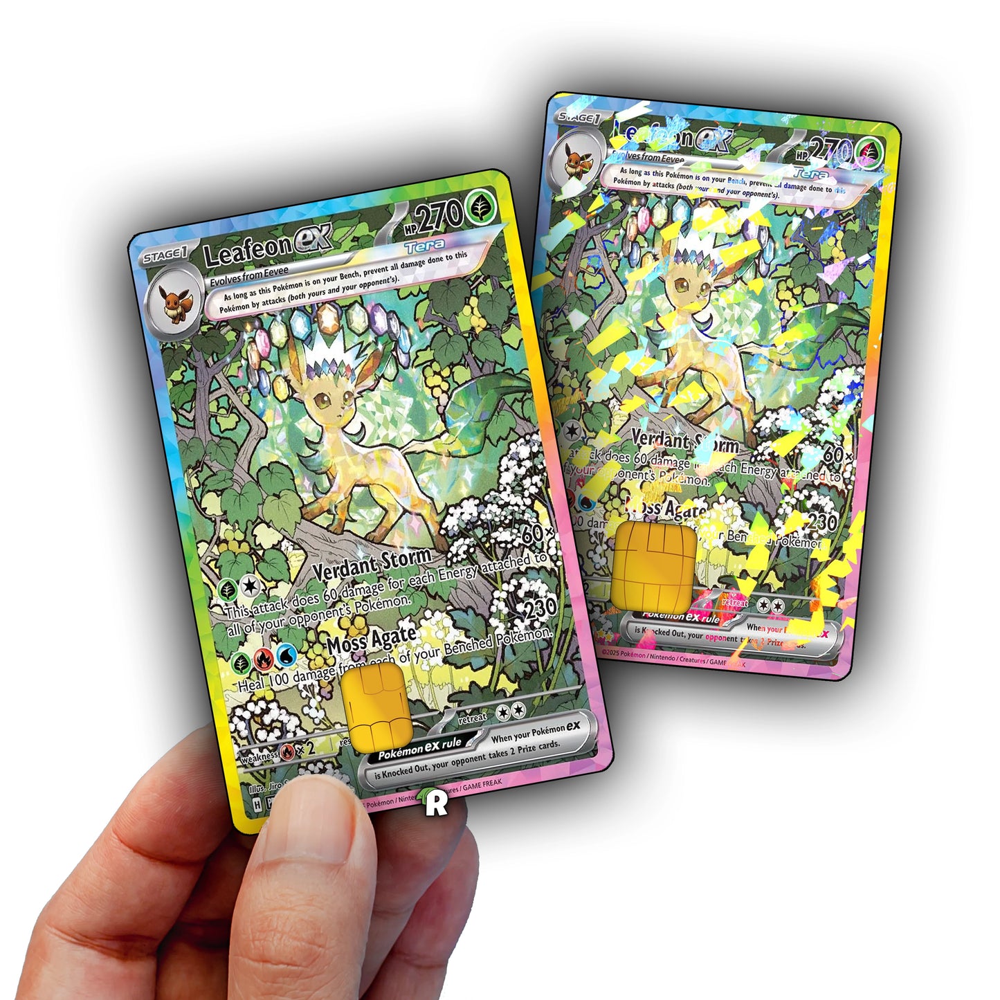 Terastal Leafeon Credit Card Skin