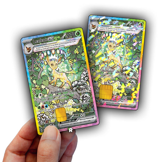Terastal Leafeon Credit Card Skin