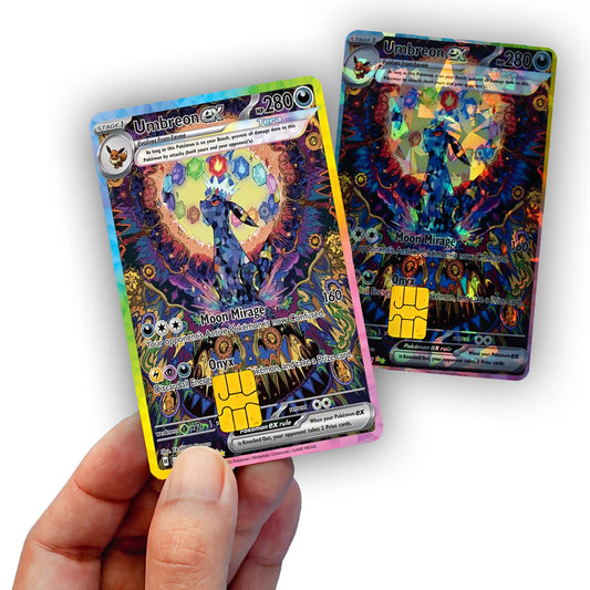 Terastal Umbreon Credit Card Skin - Glossy Vinyl Decal Sticker Cover