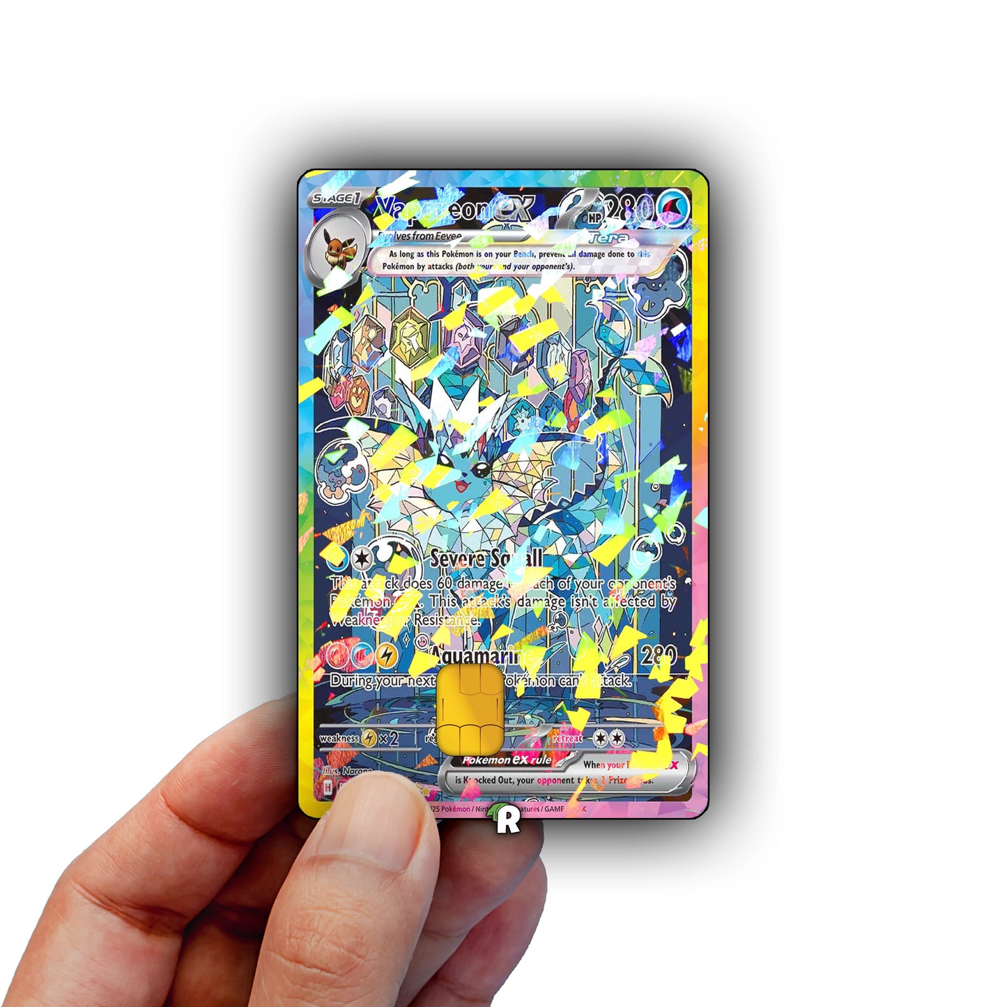 Terastal Vaporeon Credit Card Skin