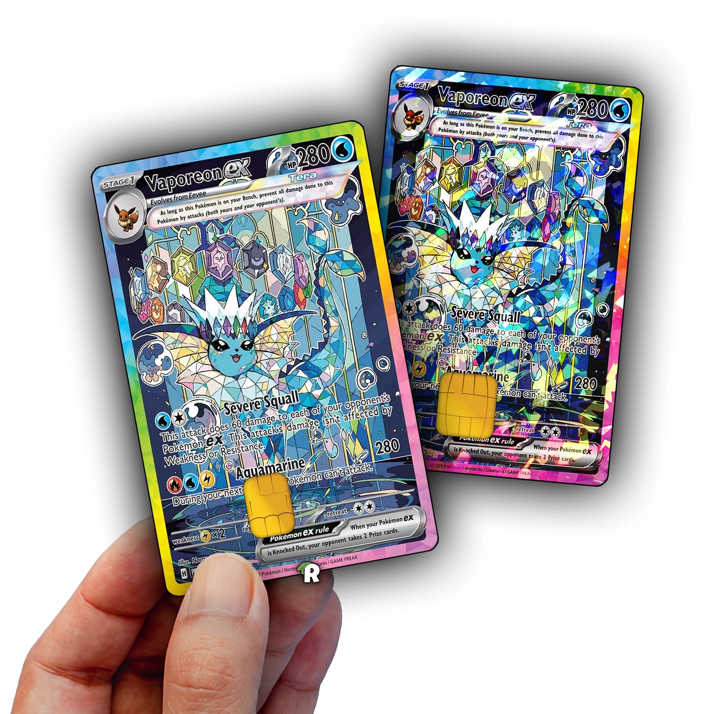 Terastal Vaporeon Credit Card Skin