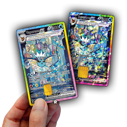 Terastal Vaporeon Credit Card Skin