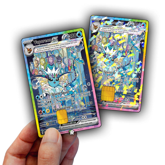 Terastal Vaporeon Credit Card Skin