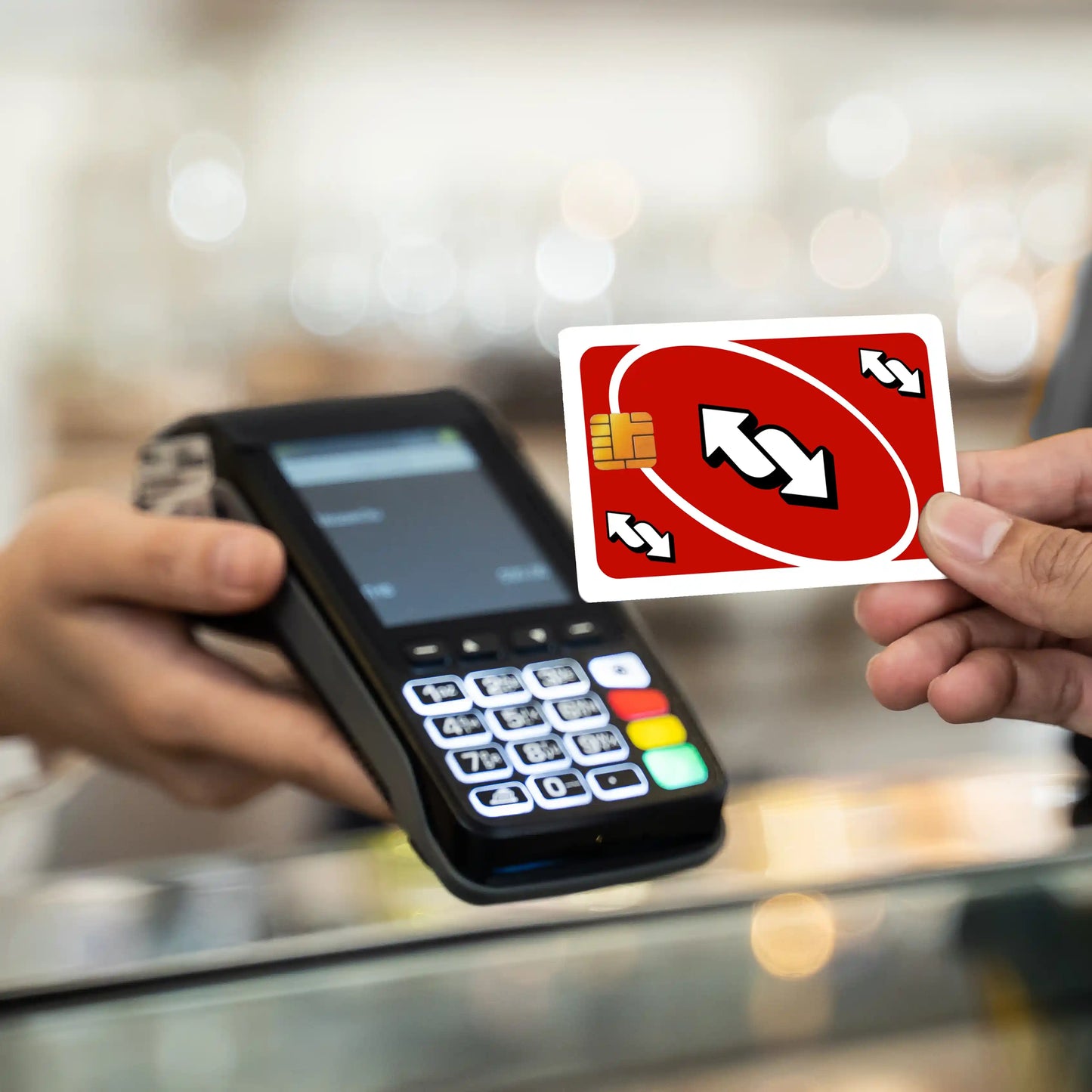 Uno Reverse Meme Credit Card Skin